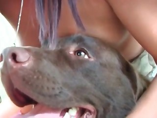 Kinky doggo enjoying this lusty lady